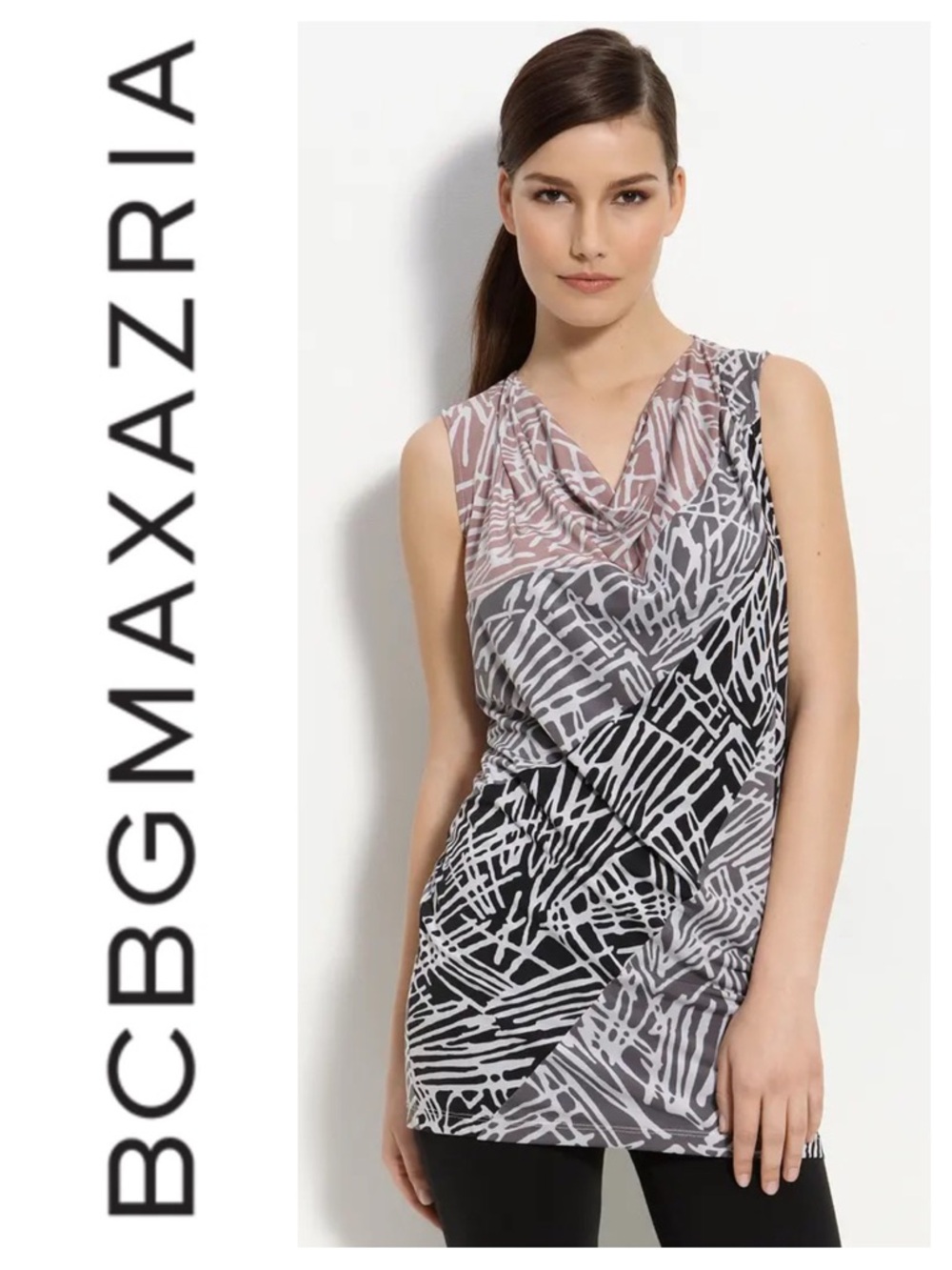 BCBGMaxAzria Leanna Printed Tunic